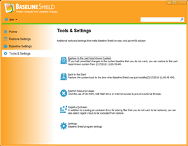 Baseline Shield UI 4, Protect Computer from Unwanted Change