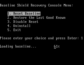 Baseline Shield Pre-OS 2, Protect Computer from Unwanted Change